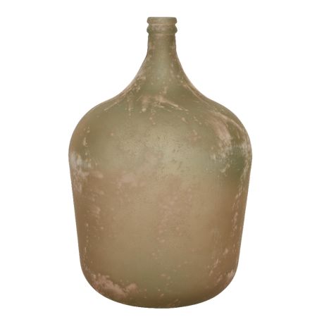 Διακοσμητικό Γυάλινο βάζο σε σχήμα Καράφα Καφέ-Μπεζ 36,5x56cm