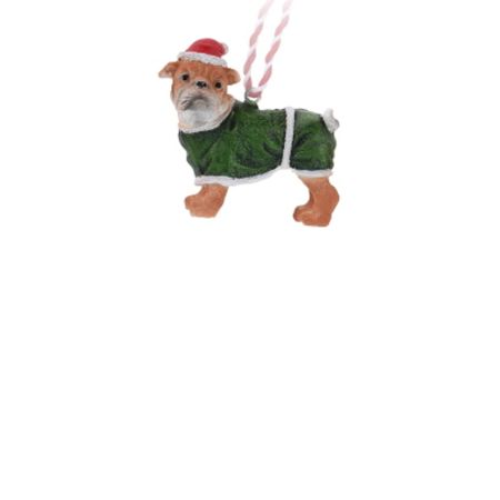 Χριστουγεννιάτικο κρεμαστό στολίδι - Σκυλάκι 7.5cm