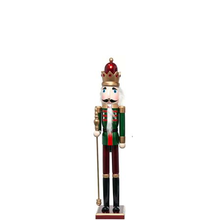  Ξύλινος Καρυοθραύστης, Μολυβένιος στρατιώτης Πράσινος 18x15x91cm