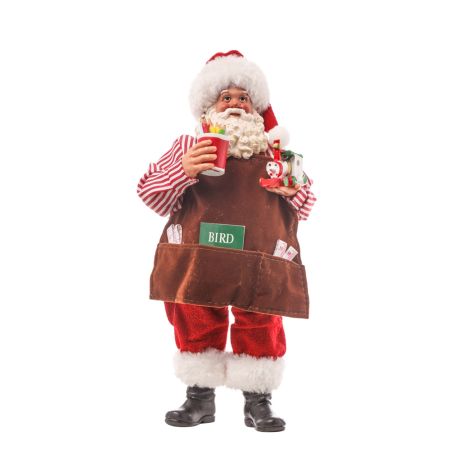 Διακοσμητικός  Άγιος Βασίλης με μολυβοθήκη και τρενάκι 27cm