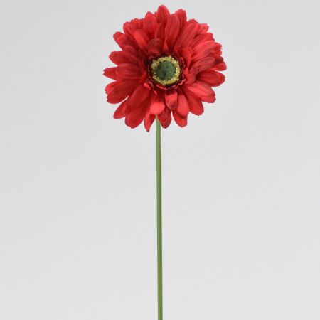 Διακοσμητικό συνθετικό λουλούδι ζέρμπερα Κόκκινο 49cm