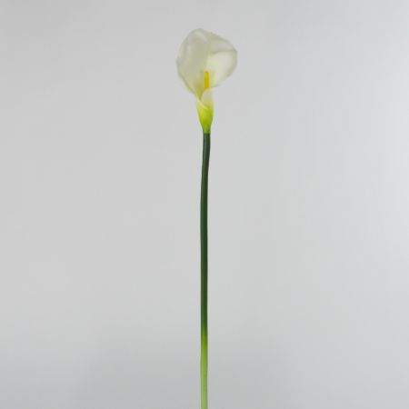 Διακοσμητικό συνθετικό λουλούδι Κρίνος - Κάλλα Λευκό  (Natural Touch) 78cm