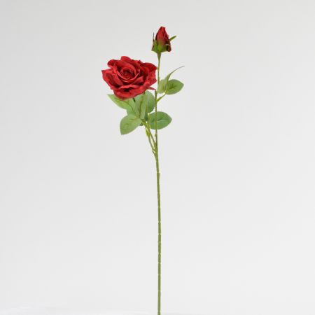 Διακοσμητικό τεχνητό κλαδί με τριαντάφυλλα Κόκκινο 59cm