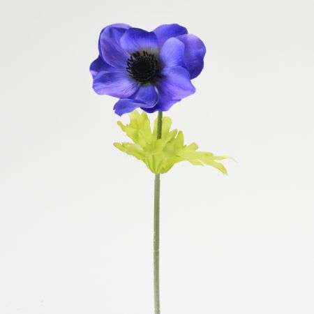 Διακοσμητικό συνθετικό λουλούδι Ανεμώνη Μωβ 38cm