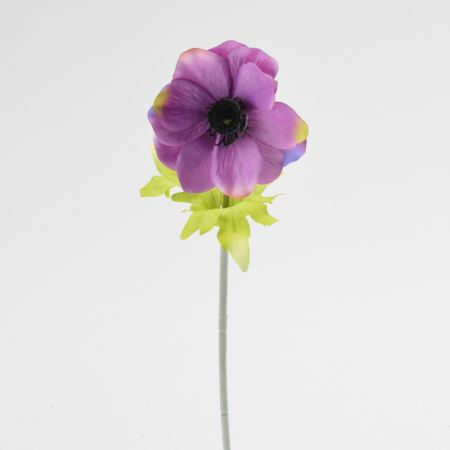 Διακοσμητικό συνθετικό λουλούδι Ανεμώνη Λιλά 38cm