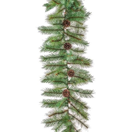 Διακοσμητική Χριστουγεννιάτικη γιρλάντα PVC με κουκουνάρια 270cm