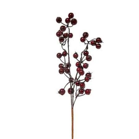 Χριστουγεννιάτικο κλαδί Berries - Γκι Μπορντό 35cm