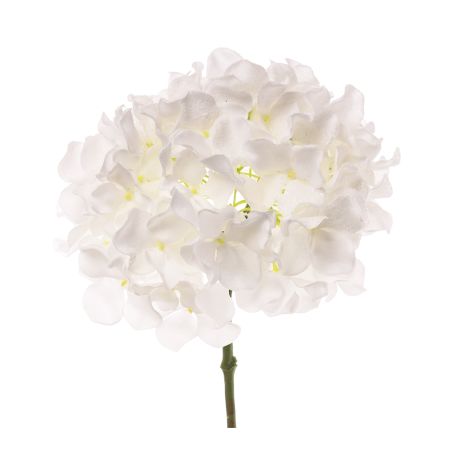 Χριστουγεννιάτικο λουλούδι Ορτανσία χιονισμένo Λευκό με glitter 20x30cm