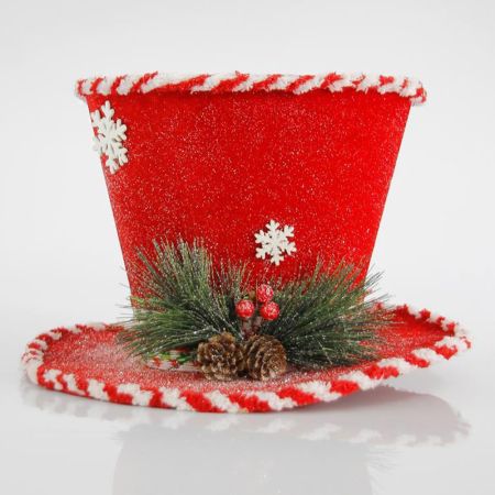  Χριστουγεννιάτικο στολίδι καπέλο κόκκινο 30cm