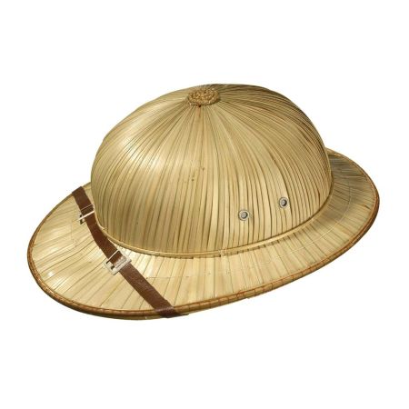 Διακοσμητικό ψάθινο καπέλο Safari Φυσικό 36x32cm