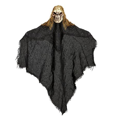Decorative Hanging skeleton-reaper figure Black 50cm