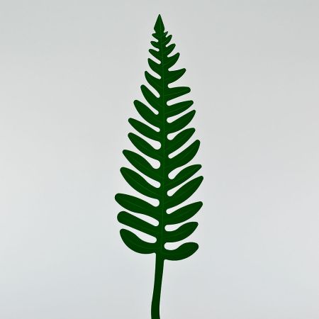 Φύλλο Φτέρης PVC Πράσινο σκούρο 52x15cm