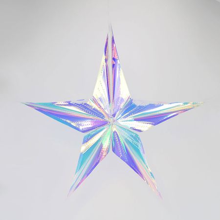 Χριστουγεννιάτικο ιριδίζον αστέρι 60cm