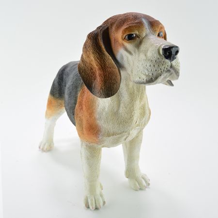 Διακοσμητικός σκύλος Μπιγκλ Polyresin 54x20x37cm