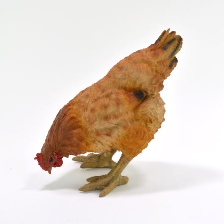 Διακοσμητική κότα που τρώει Polyresin 29x17x34cm