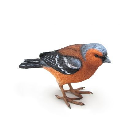 335.024.0127.08 Decorative Bird Polyresin Orange-Black 8,5x6,5x13,5cm