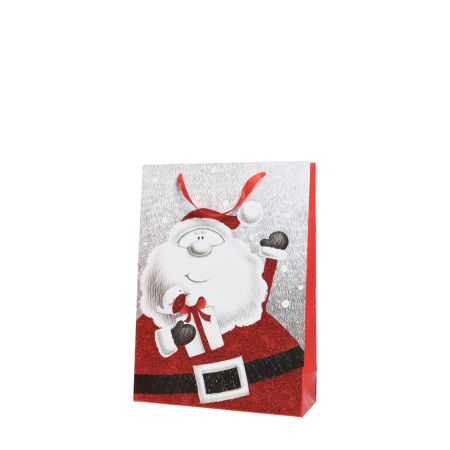 Χριστουγεννιάτικη χάρτινη τσάντα δώρου 32x26cm