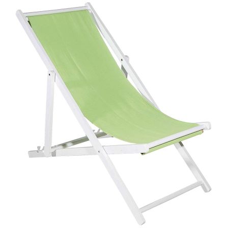 Διακοσμητική καρέκλα παραλίας για βιτρίνα Πράσινο ανοιχτό 110x56x70cm