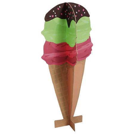 Ice Cream - XL Σταντ δαπέδου - Χωνάκι παγωτό τρισδιάστατο 90x38cm
