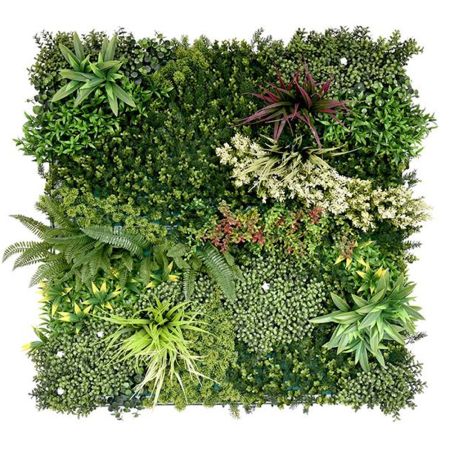 Πλακάκι πρασινάδα Κάθετος Κήπος - Πάνελ Σύνθεση Πράσινο 100x100cm