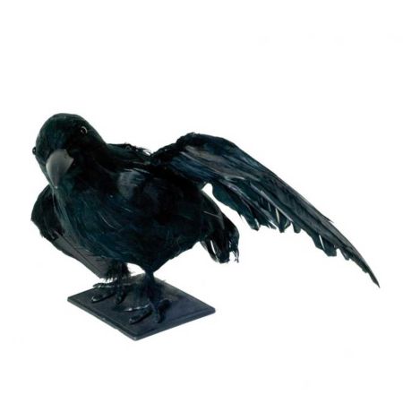 
Διακοσμητικό κοράκι με ανοιγμένα τα φτερά 36x28x21cm

