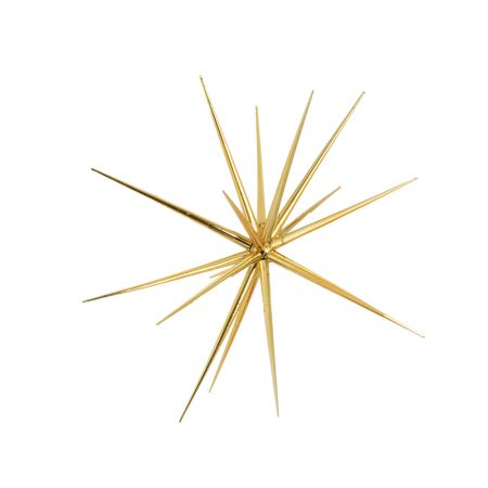 Χριστουγεννιάτικο κρεμαστό αστέρι σε σχήμα δορυφόρου Sputnik Χρυσό 38cm