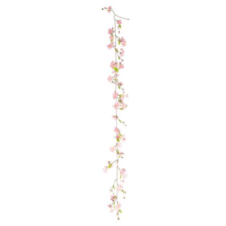 Διακοσμητική γιρλάντα με άνθη κερασιάς Ροζ 180cm