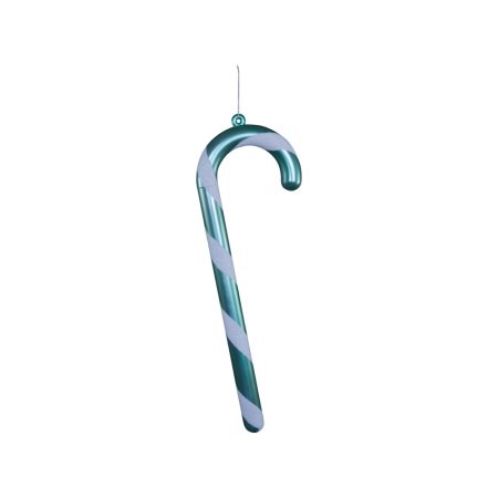Christmas hanging Candy Cane with glitter Mint-White 60cm