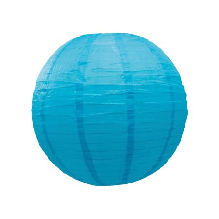 Διακοσμητικό φανάρι - μπάλα Μπλε 60cm
