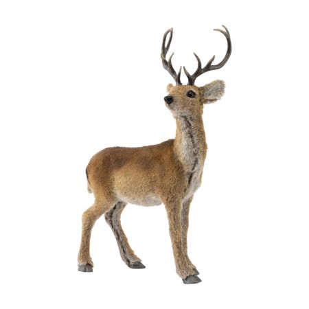Decorative standing reindeer Brown 44x21x61cm
