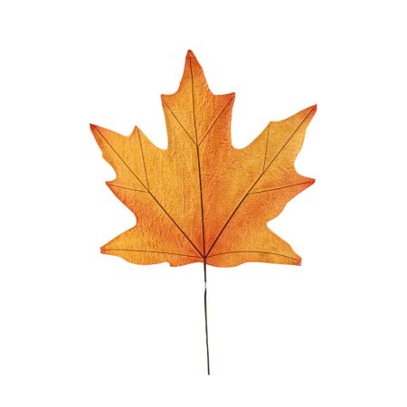 XL Decorative paper maple leaf Orange 49x43,5x65cm