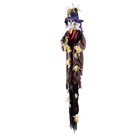 Decorative scary figure Scarecrow-skeleton with moveable arms 55x170cm