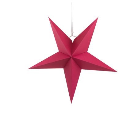Hanging christmas folding star - Magenta 40cm
