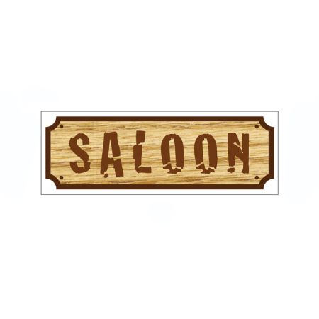 Decorative hanging paper "SALOON" 14x41cm