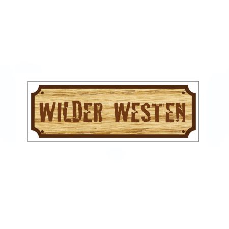 Decorative hanging paper"WILDER WESTEN" 14x41cm