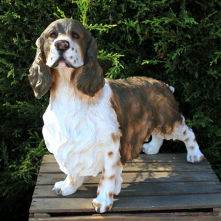 Διακοσμητικός σκύλος Κόκερ Σπανιέλ Polyresin 50x18x46cm