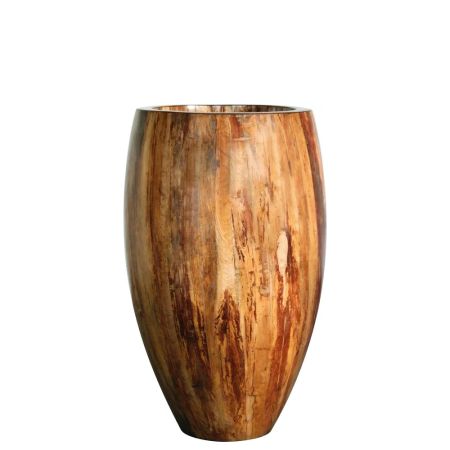Decorative planter with wood look surface 56x93cm
