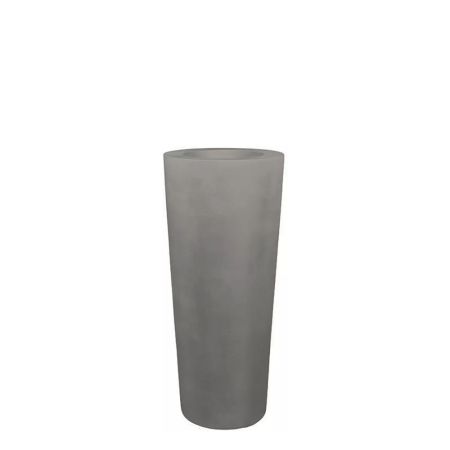 Decorative planter with conical shape Grey 43x80cm