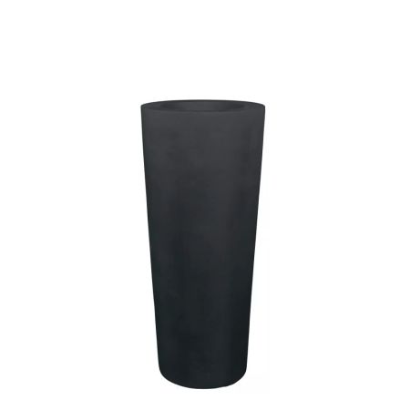 Decorative planter with conical shape Anthracite 46x95cm