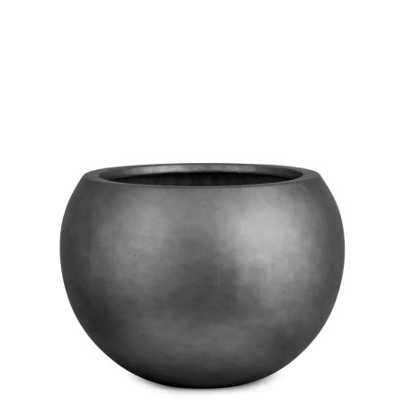 Decorative pot with matt finish surface Grey 60x43cm