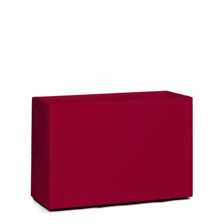 Decorative flower box with glossy finish surface Red 90x40x60cm 