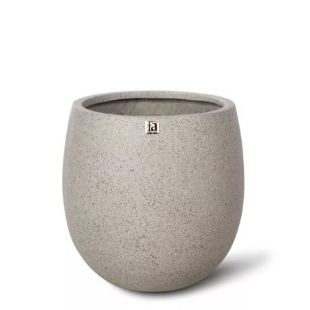 Decorative pot with granite look surface Grey 49x55cm