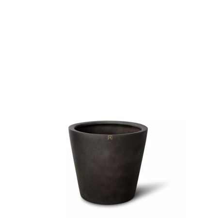 Decorative pot with conical shape Anthracite 40x35cm