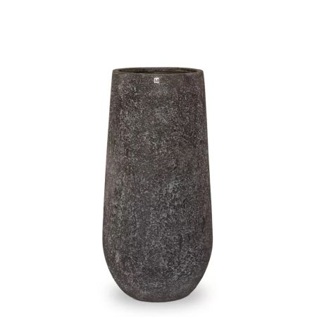 Decorative planter with natural stone look surface 40x100cm