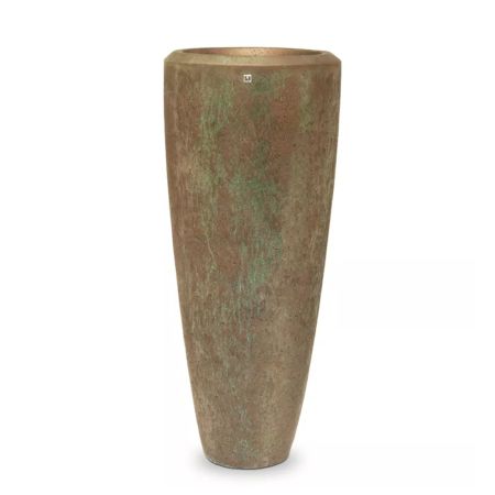 Decorative planter with oxidized surface Bronze 52x120cm