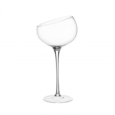 Διακοσμητικό γυάλινο Bάζο - Ποτήρι Κρασιού Giselle 24x50cm