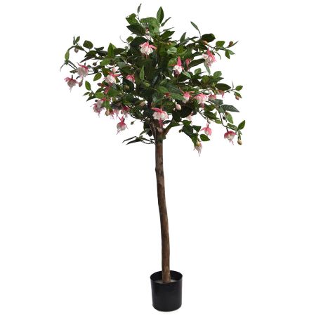 Τεχνητό φυτό Fuchsia με Ροζ άνθη σε γλάστρα 110cm