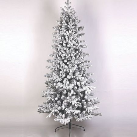 Decorative artificial Christmas tree - MANXATAN FLOCKED mix PVC PE 270cm