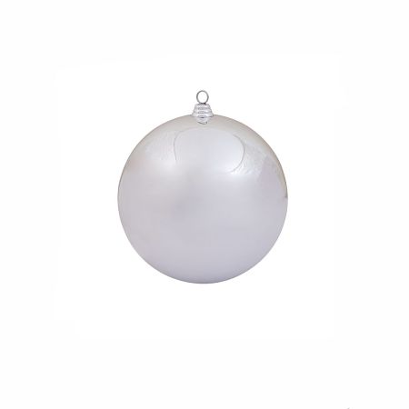 Set 12pcs Plastic Christmas tree balls Silver 6cm