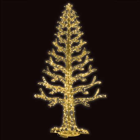 Φωτιζόμενο μισό 3D δέντρο Flash Θερμό με 684LED 200x400cm 24V